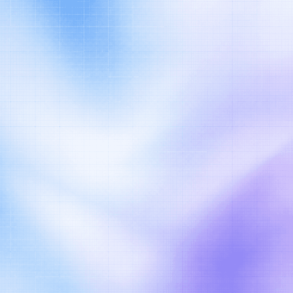 Fine translucent ledger grid with a violet bloom